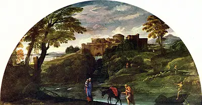 Landscape with the Flight into Egypt Annibale Carracci